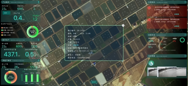依托5G等前沿技术可实时掌握鱼塘养殖情况。