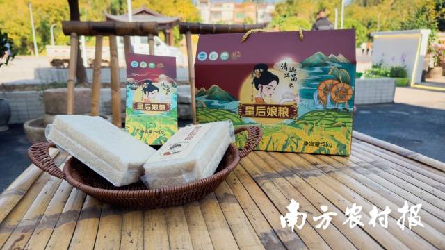 “源来有米—皇后娘粮”——清城区首个自主培育高端丝苗米品牌。