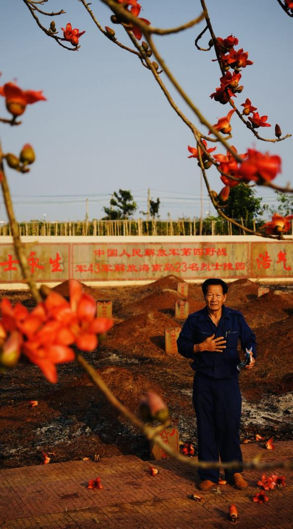 关连强十年如一日地守护这片葬着23名无名烈士的墓园。
