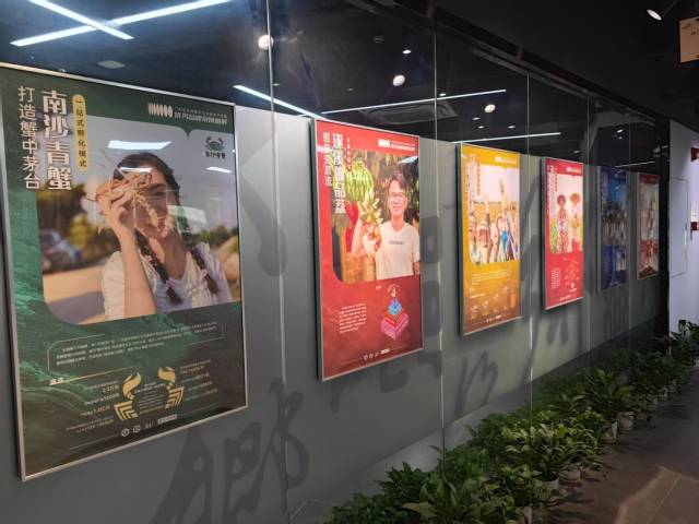 产业园内一条品牌走廊，展示各种品牌故事、品牌人物的图景，形成一道品牌文化风景线。