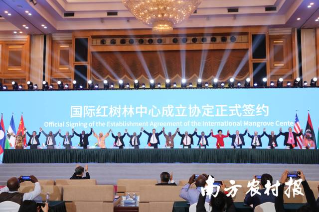 2024年11月6日，国际红树林中心成立协定在广东深圳正式签署。