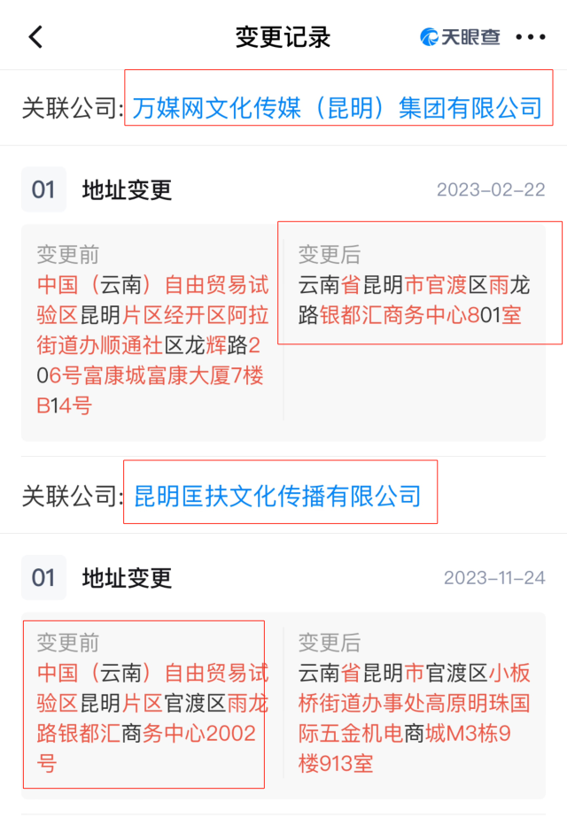 匡扶文化注册旧址与万媒网曾处同栋办公楼。