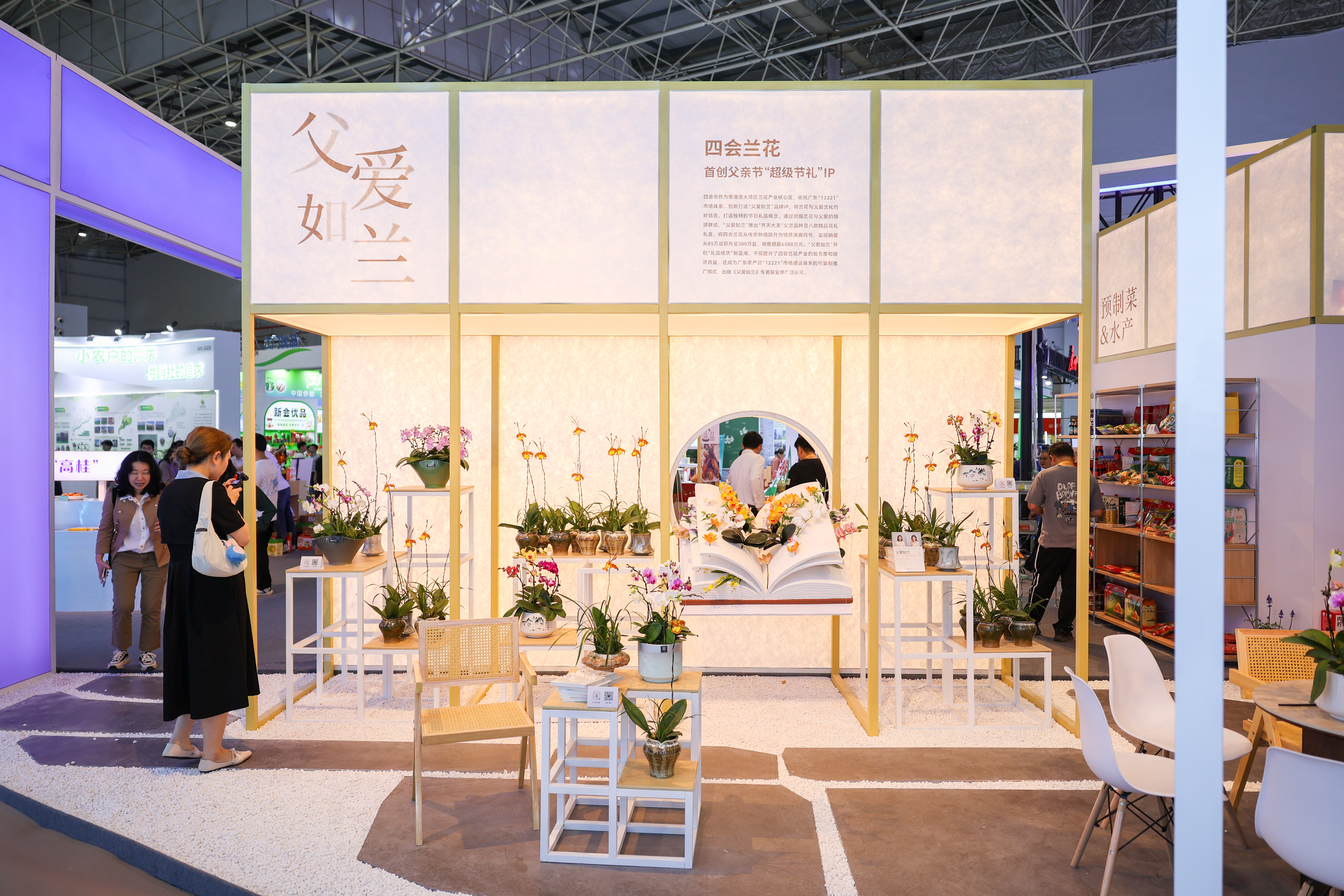 “三博会”四会兰花展示区域。肇慶中國