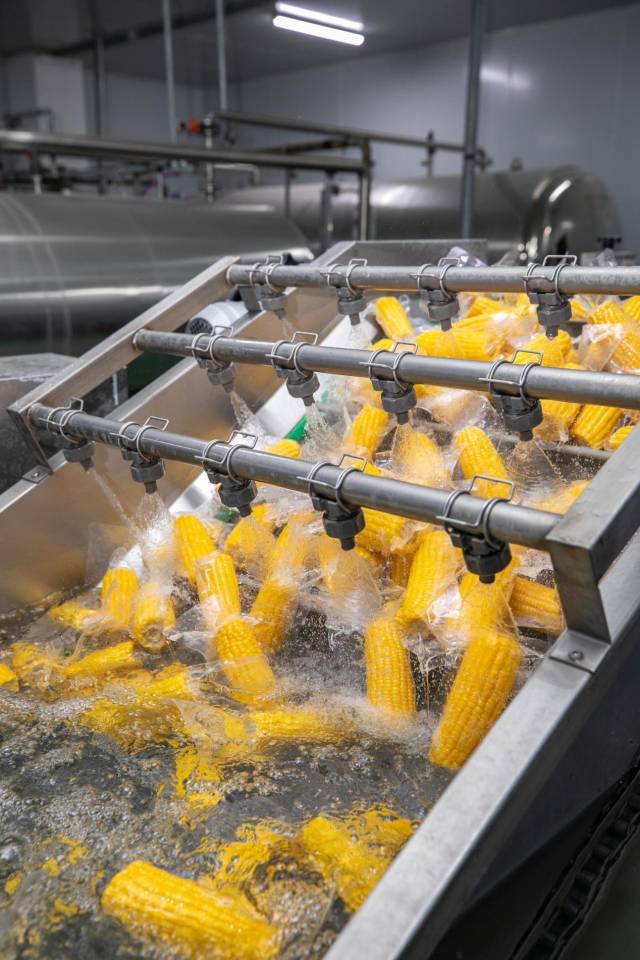 玉米清洗车间。