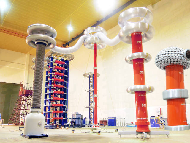 广东四会互感器厂有限公司的特高压实验室。受访企业供图。