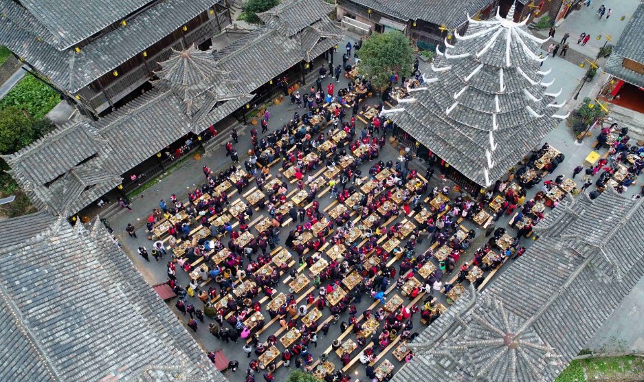 广西侗族特色百家宴