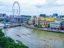 图集｜群舸争流岐江畔，非遗龙舟闹 “五一”