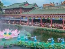 广州宝墨园早荷盛放迎“五一”，山水雅集织就岭南荷韵长卷