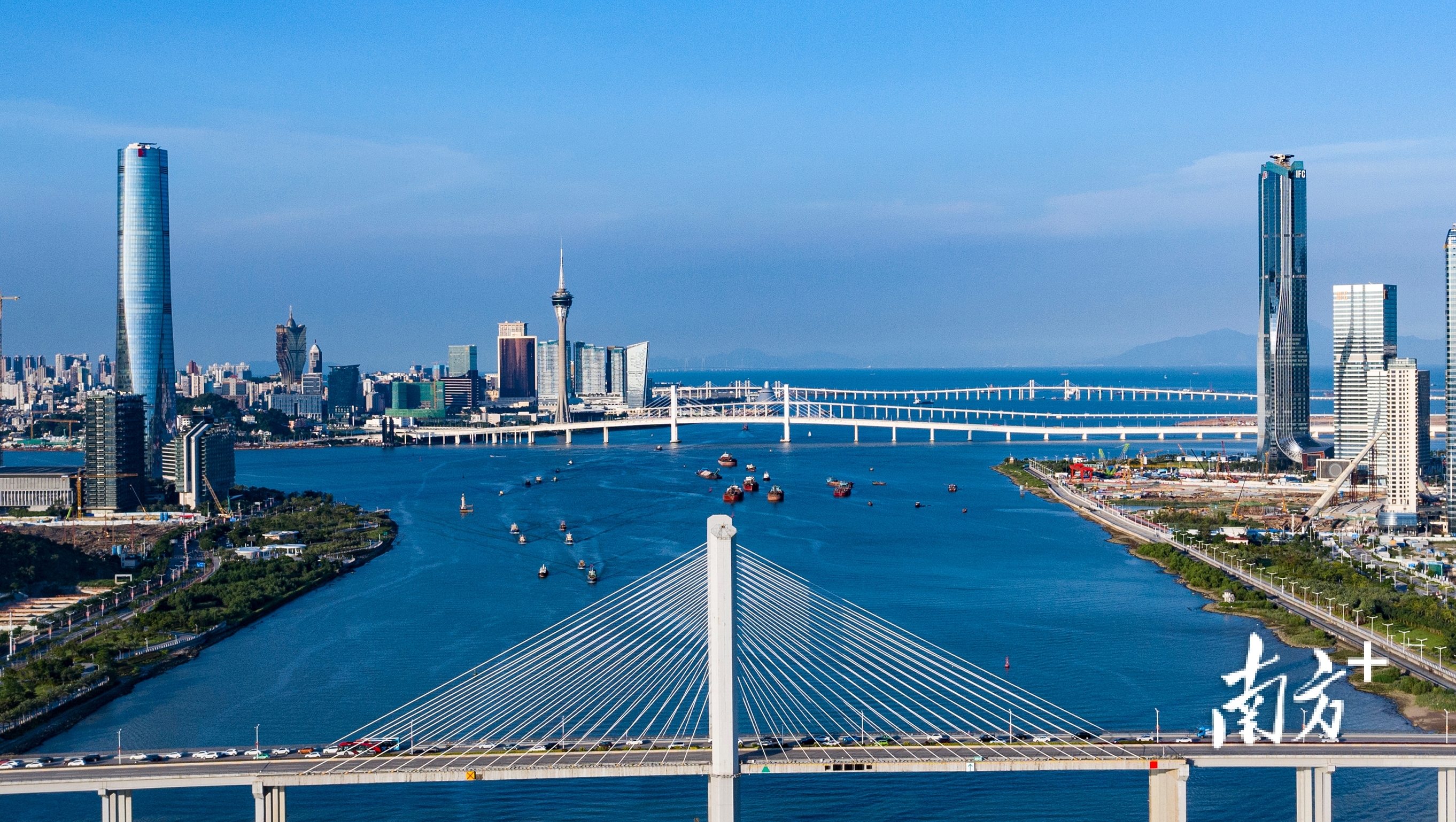 珠海城市大景。 关铭荣 摄