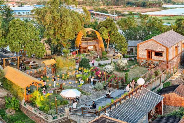 铁岗社区屋顶咖啡。陈彦成摄