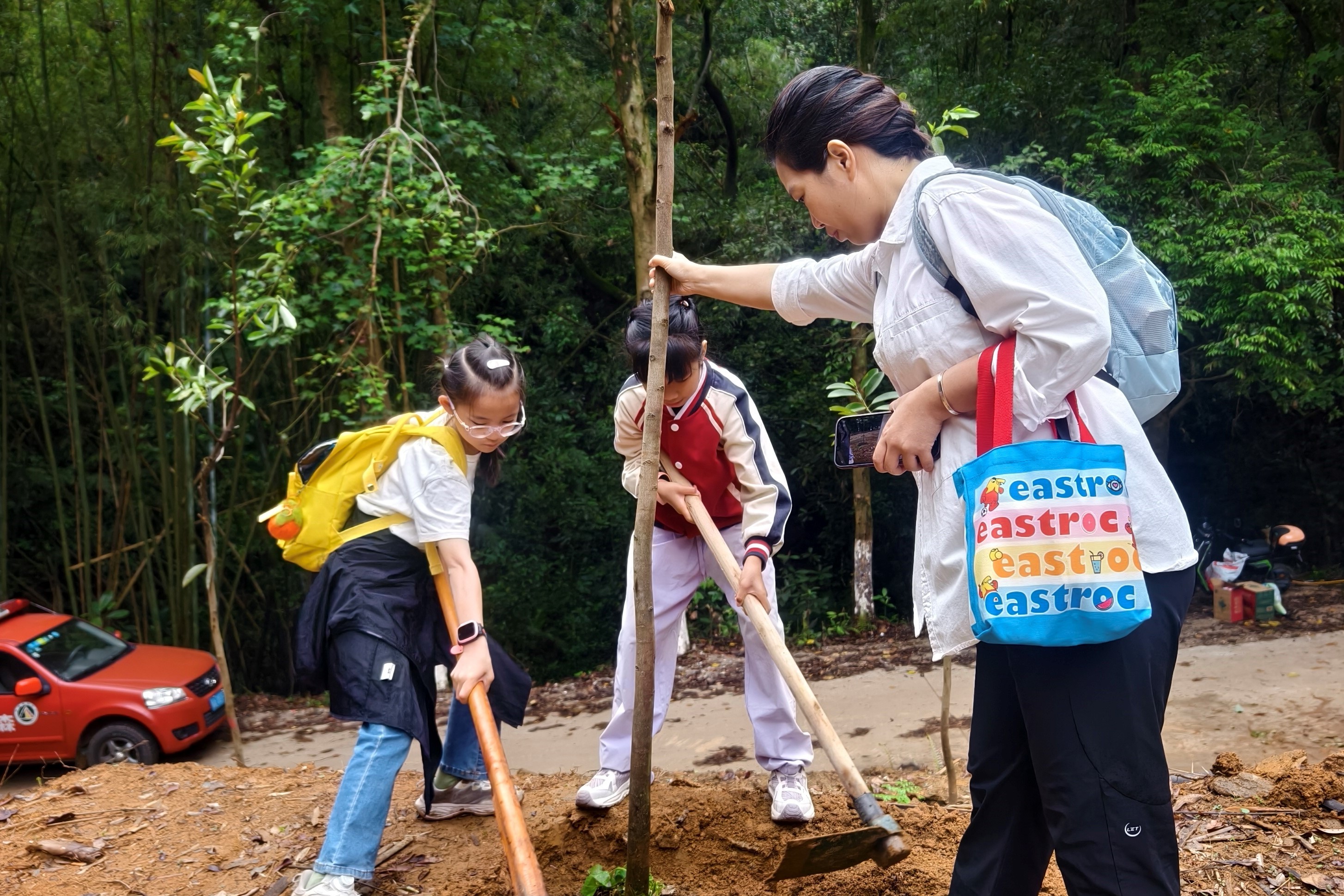 认种一棵树活动现场