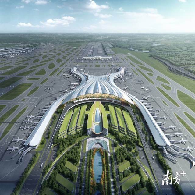 广州白云国际机场T3航站楼(陈雄大师团队领衔设计),受访者供图 广州白云国际机场T3航站楼(陈雄大师团队领衔设计),受访者供图