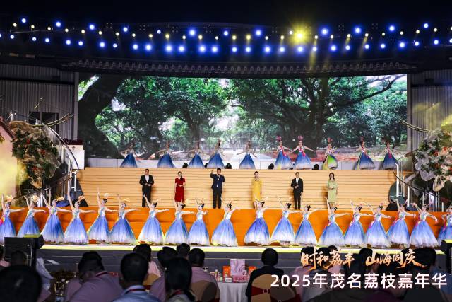 投入運(yùn)營(yíng)當(dāng)晚,，包茂高速柏橋服務(wù)區(qū)作為2025年茂名荔枝嘉年華分會(huì)場(chǎng)上演精彩紛呈的文藝表演,。