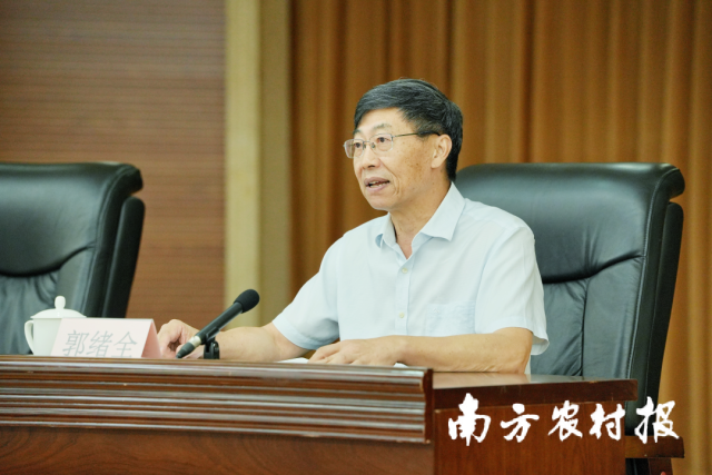 广西农业品牌促进会会长郭绪全。