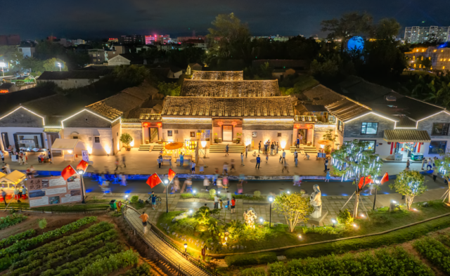 东源县仙塘镇南园古村风貌提升后。