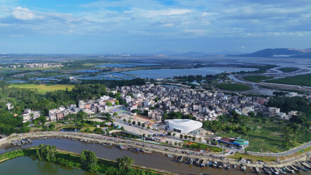 阳西县程村镇红光村俯瞰。许王荣 摄 阳西县程村镇红光村俯瞰。许王荣 摄