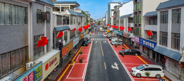 源城区埔前镇外立面改造后。