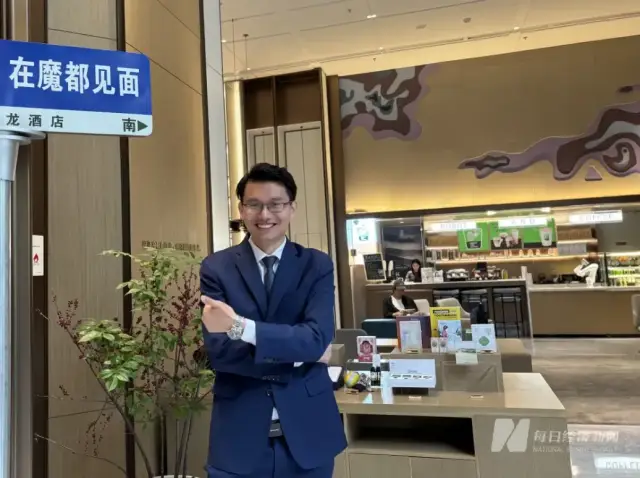 上海艺龙酒店总经理张贵林 图片来源：每经记者 舒冬妮 摄