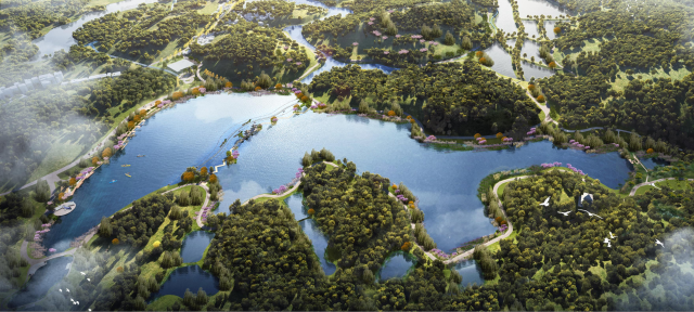 广州市黄埔区迳下村绿美如画。