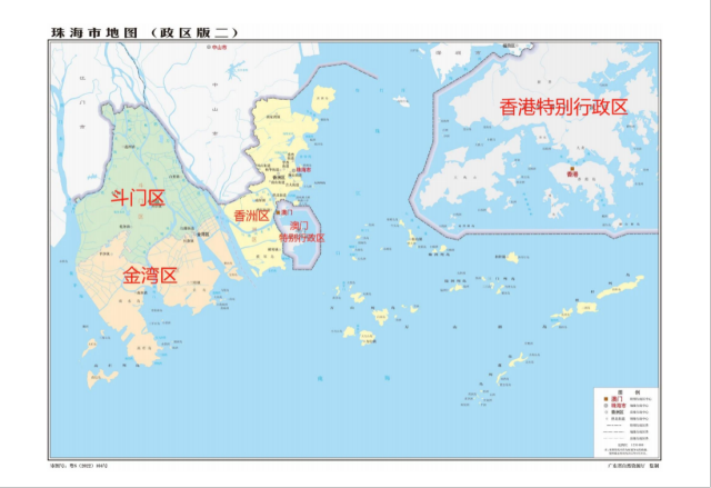 珠海市地图。