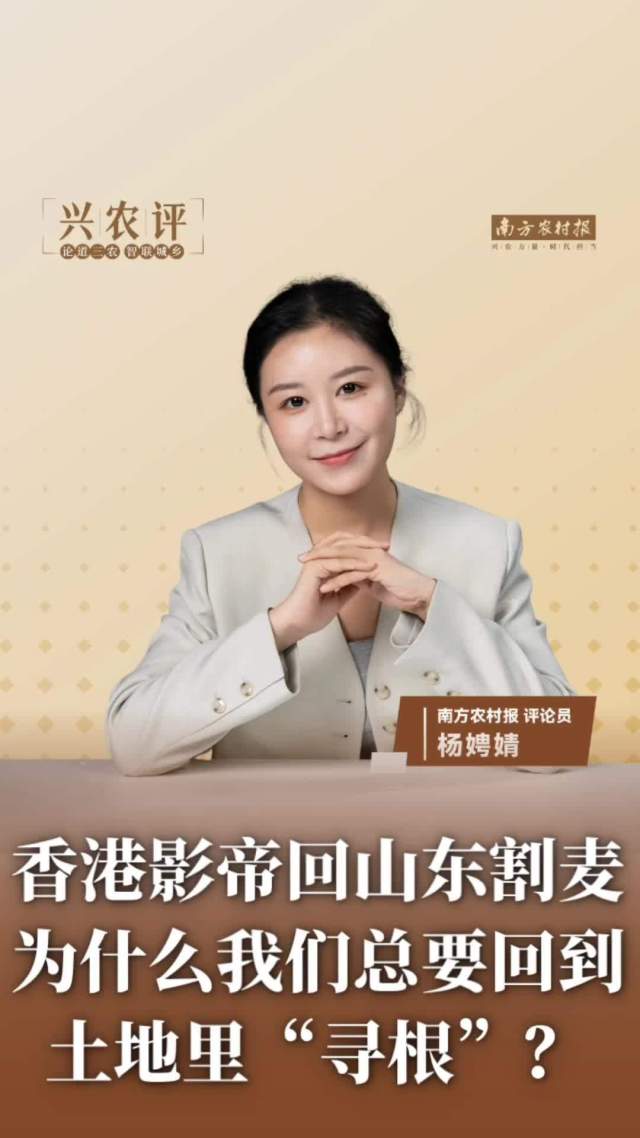兴农评丨香港影帝回山东割麦,为什么我们总要回到土地里寻根?