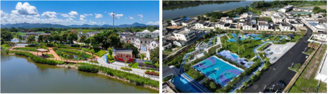 汕尾市海丰县联安镇串联滨河公园、深联文化广场和一批文旅项目，创建海丰鹭影禾香生态旅游区国家3A级景区。（联安镇供图）