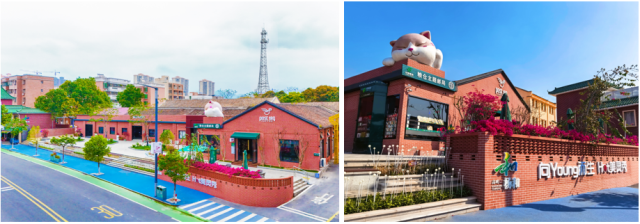 佛山市高明区杨和镇将15亩旧粮仓地块从低散乱的加工厂、仓库等转换为圩镇客厅和轻餐饮、民宿等业态。（杨和镇供图）