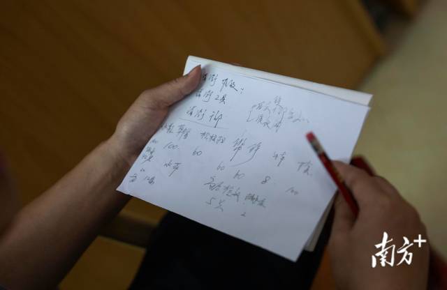 村干部整理村子需要的物资。 村干部整理村子需要的物资。