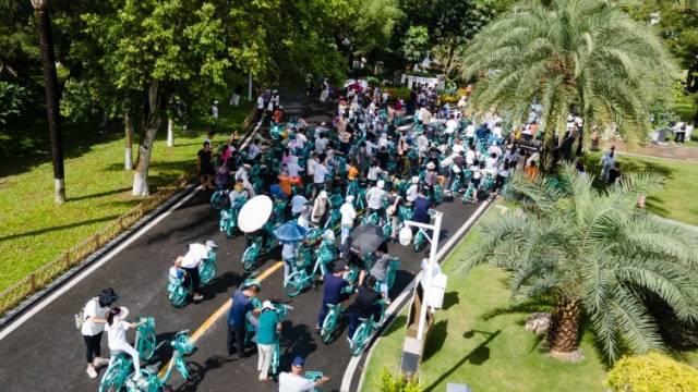 绿道骑行遇上荔枝红，珠海高新区开展绿美生态主题活动