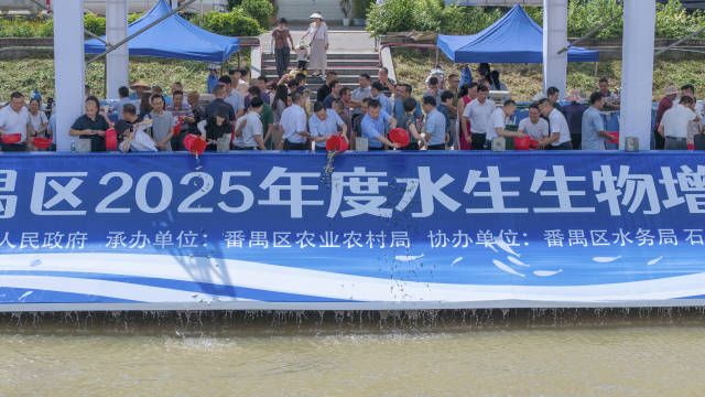 番禺区2025年度水生生物增殖放流主会场活动