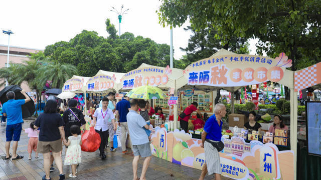 2024村BA广东省赛，中山沙溪镇龙瑞村篮球场周边展销区。  