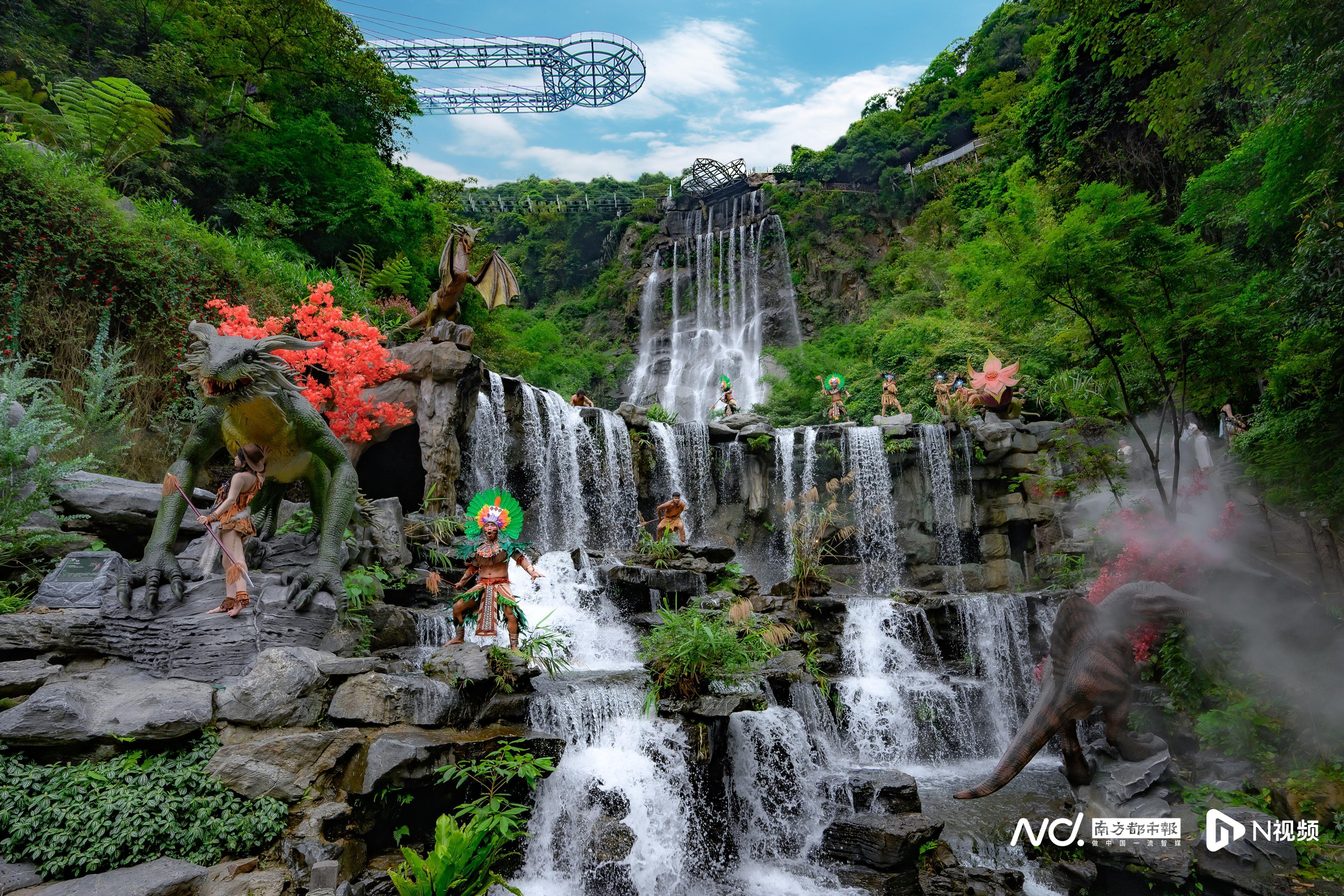 亚马逊野人”出没，盛夏雨林狂欢！古龙峡闯关漂流进行时