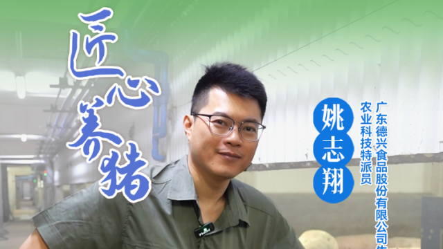 广东德兴食品股份有限公司生产总监、农业科技特派员、“匠心养猪”姚志翔：智能化管理保障保育区仔猪健康长大|农技先锋行