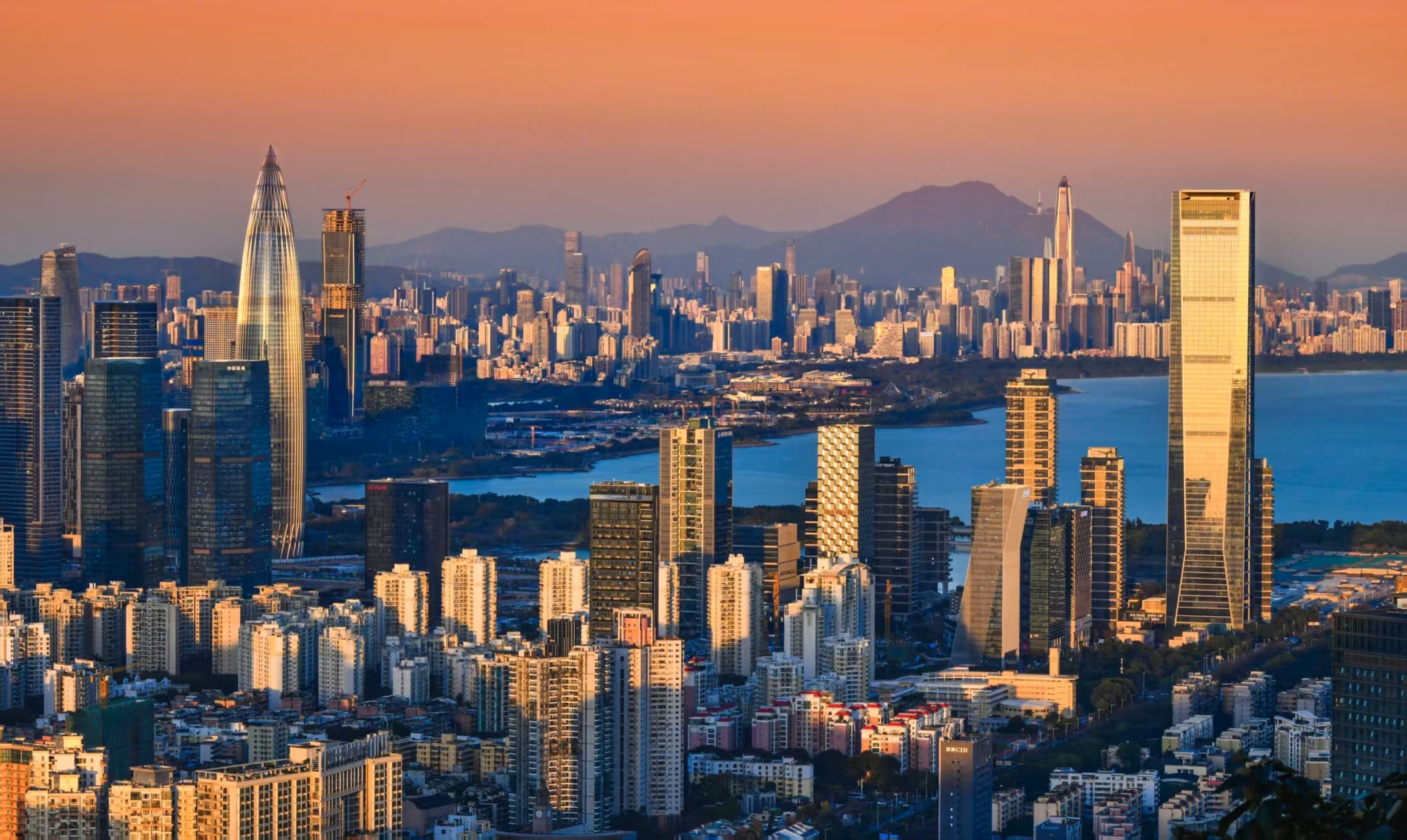  大南山公园俯瞰深圳城区（来源：深圳城管）