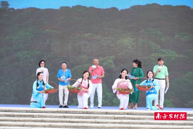 粤剧表演《荔枝颂》。