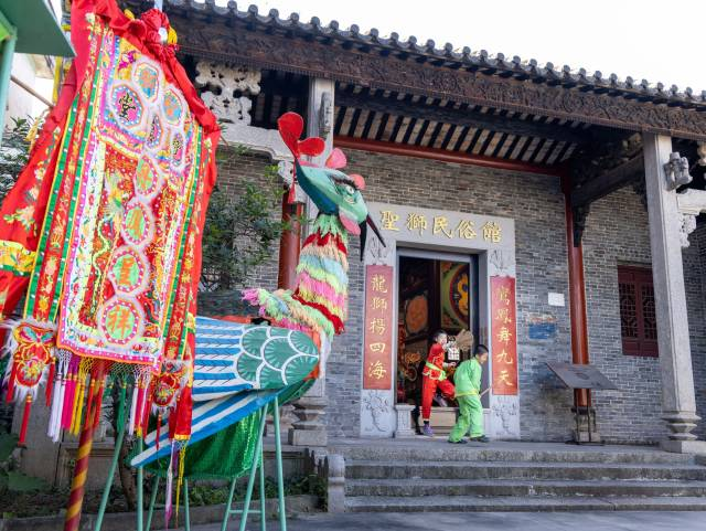 圣狮村讲竹屏阮公祠改造为“圣狮民俗馆”。受访者供图