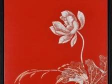 阳江漆画作品《红荷》亮相日内瓦版权主题展