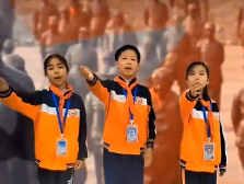 019新丰县城第三小学潘俊霆、潘佳琪、廖晶晶：向先烈致敬