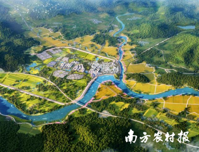 黄茅峡水库抬田效果图。