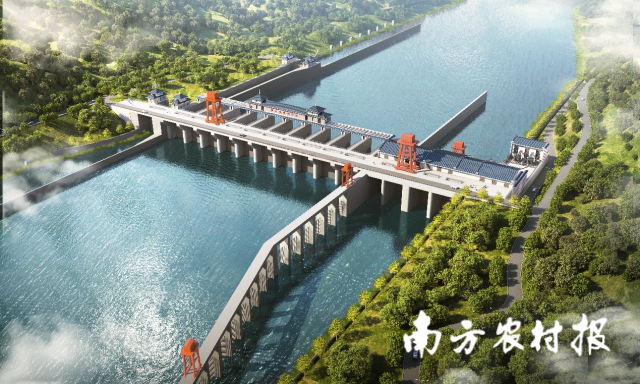 黄茅峡水库效果图。