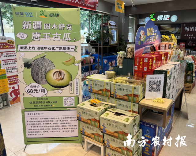 新疆三师图木舒克唐王古瓜进驻中石化多个加油站。