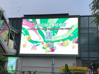 广西田阳“壮山农鲜”亮相珠海拱北口岸商圈大屏