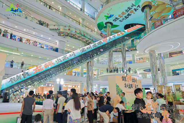 飞天梯与巨型天穹高州龙眼海报打造沉浸式逛展体验