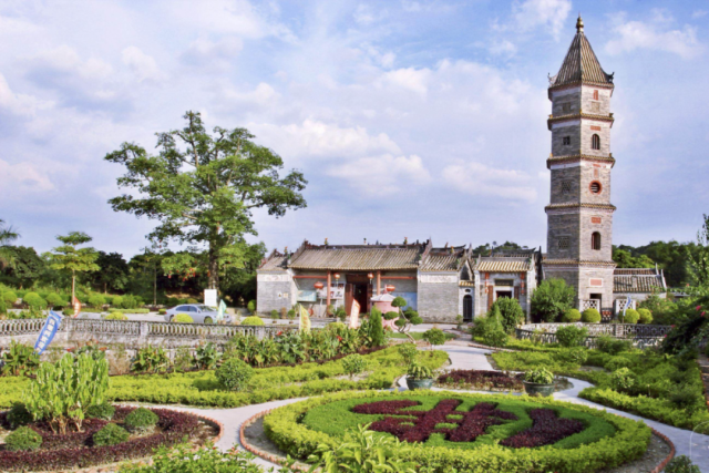 ▲腊圃村报德祠美景