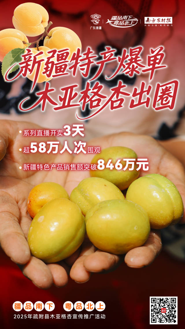 海报|新疆特产爆单,木亚格杏出圈