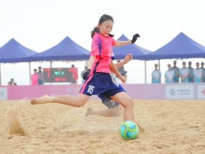 多图直击丨沙场赤足竞锋芒！十五运会沙滩足球决赛在海陵岛激情开赛