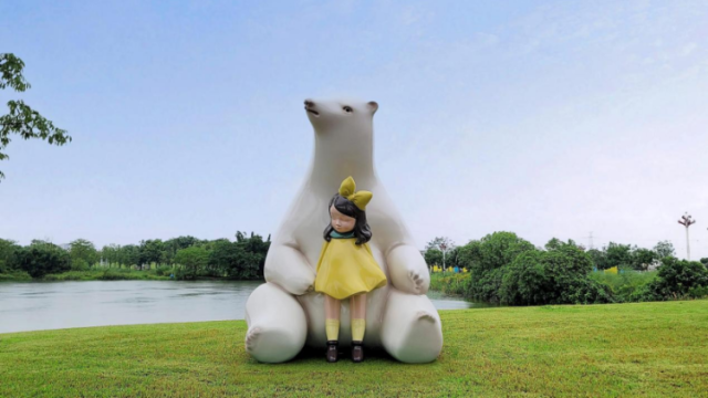 神话赛博混搭风！东莞这片湿地被艺术家玩成“爆款”