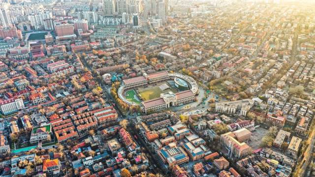 天津五大道景区航拍 天津五大道景区航拍