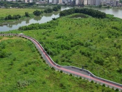 水边休闲好去处，潮南区练江干流碧道“养眼”又“养身”