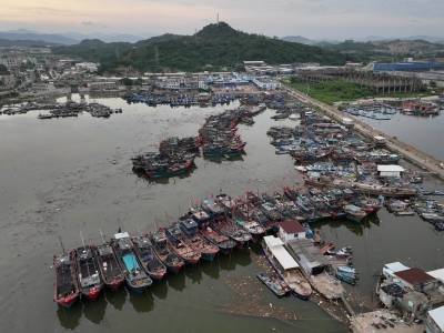 现场直击｜台风“杨柳”登陆漳浦，饶平柘林风雨加大